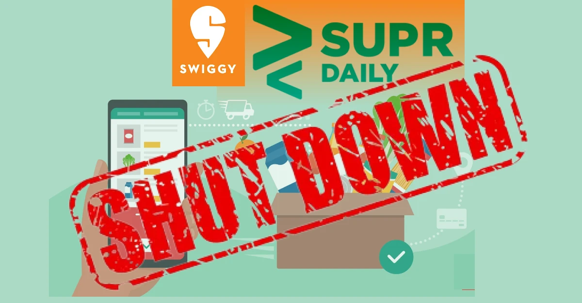 Swiggy shuts down Supr Daily