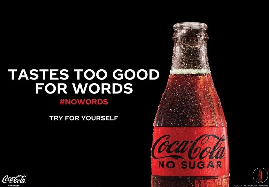 presenting coco-cola No Sugar