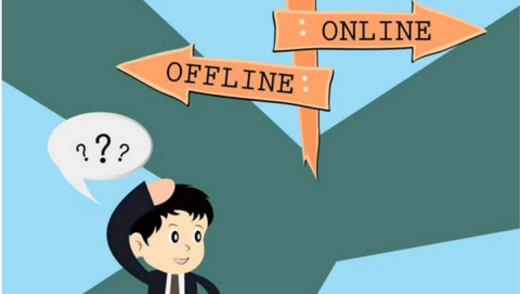Features of online and offline shopping 