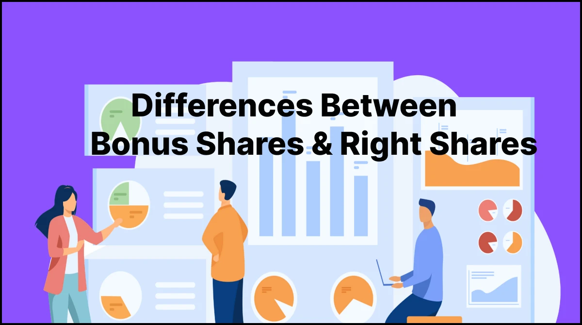 Key difference between bonus shares and right shares