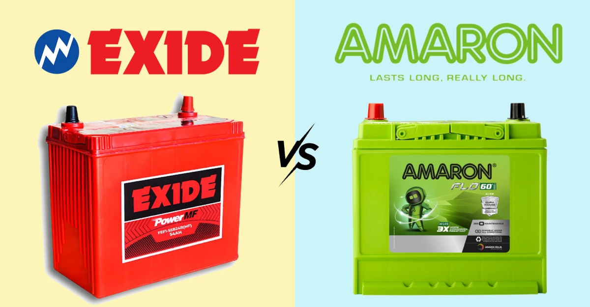 Exide vs Amaron